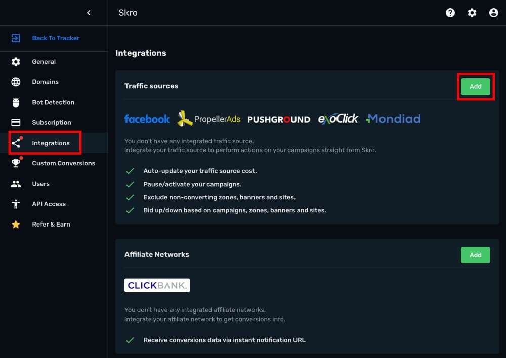 Mondiad Integration step 1