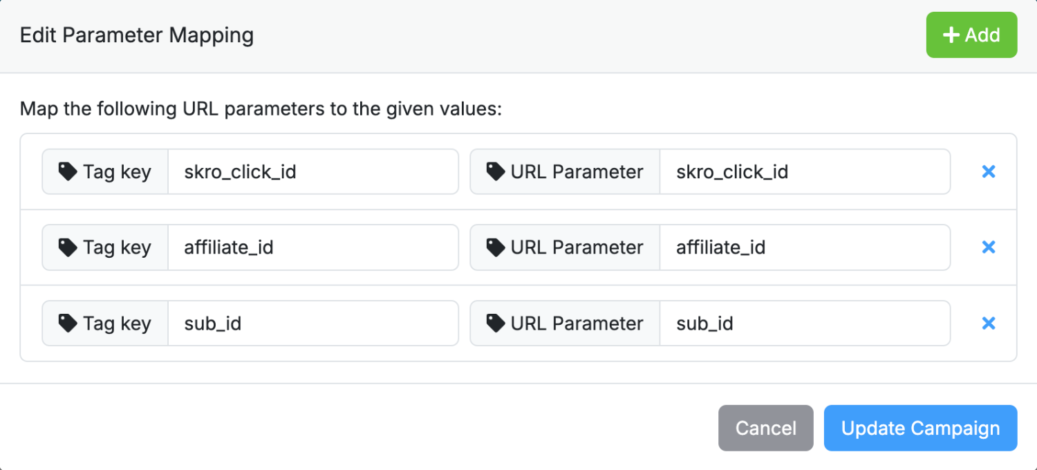 Parametr mappers