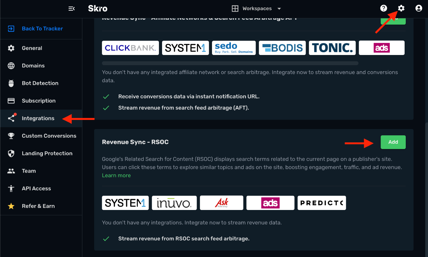 Predicto.ai RSOC integration step 1