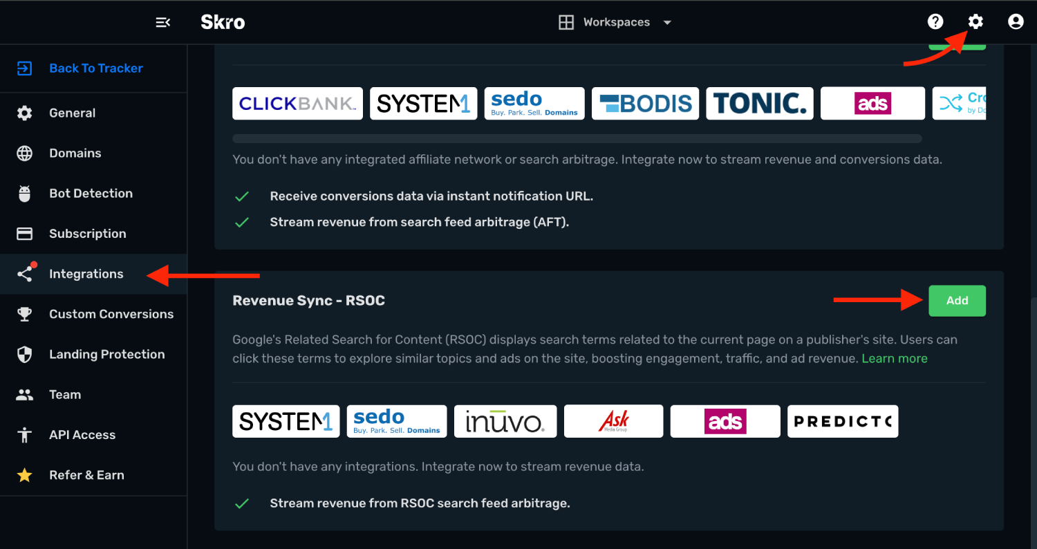 Sedotmp RSOC integration step 1